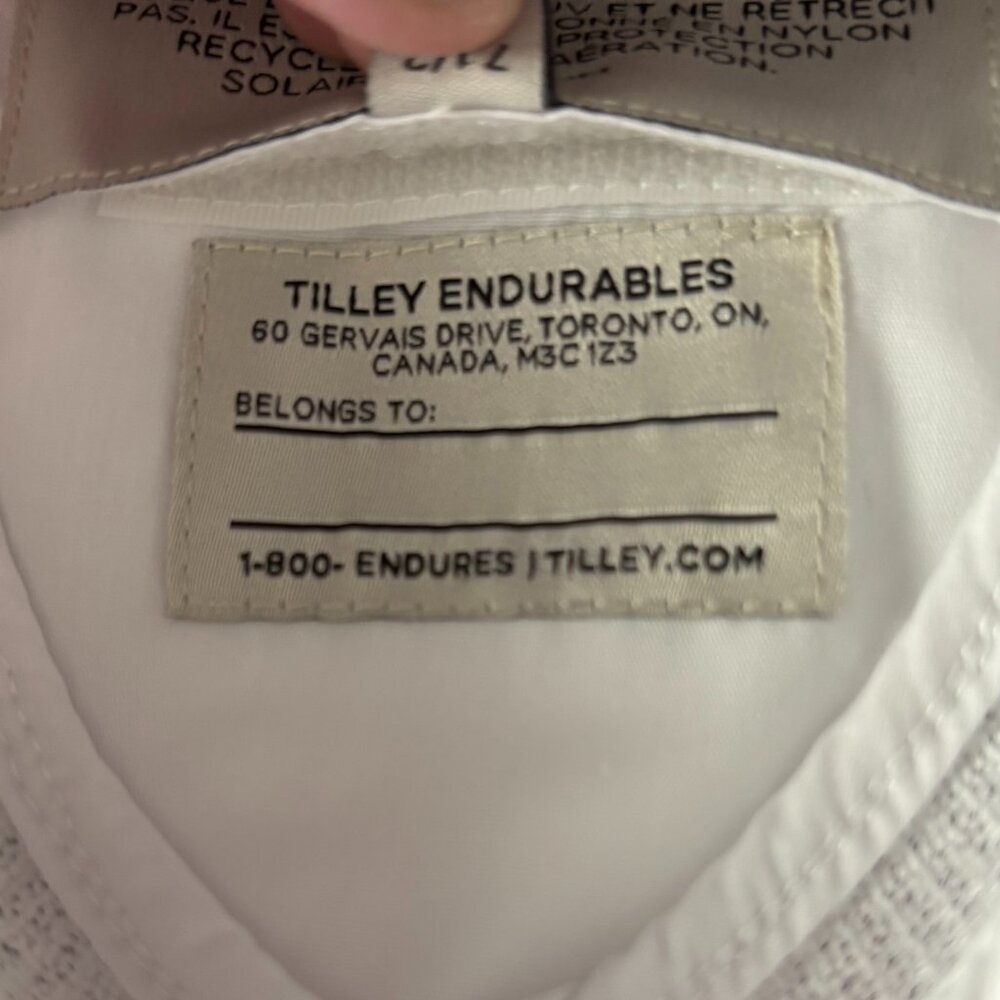 Tilley Endurables Airflo White Sun Hat Pink Ribbon L/G 7 1/2 - Picture 2 of 8
